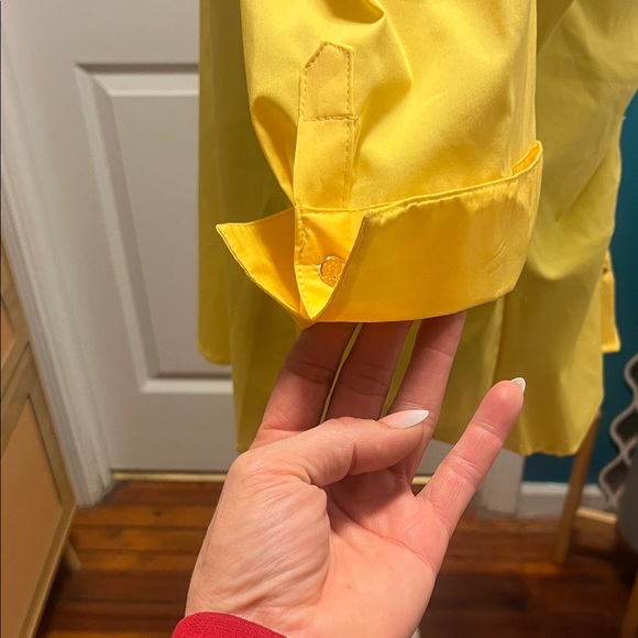 New York & Company Yellow Button Down Shirt - Picture 4 of 7